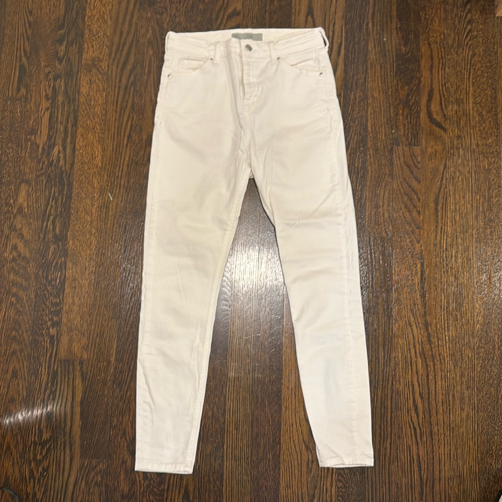 TOPSHOP Moto JAMIE white jeans, skinny, size W30